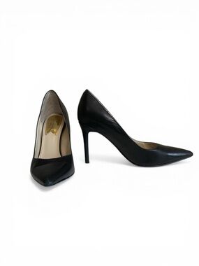 Marc Fisher Black Leather Stiletto Heels